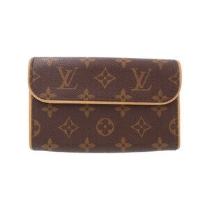 Louis Vuitton Monogram Leather Brown Pochette Florentine Waist Pouch